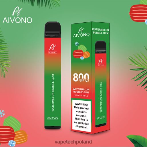 Vape Shop Warszawa - guma balonowa arbuzowa Aivono AIM PLUS 800 FHZ26198