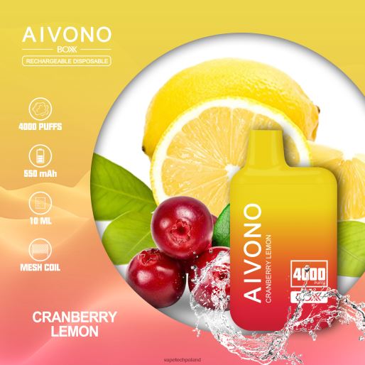 Vape Tech Poland - cytryna żurawinowa Aivono AIM BOXX 4000 FHZ26218