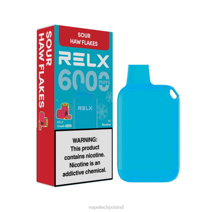 Vape Polska - RELX Crush Pocket 6000 lodowych płatki kwaśnego jastrzębia 46JJ16