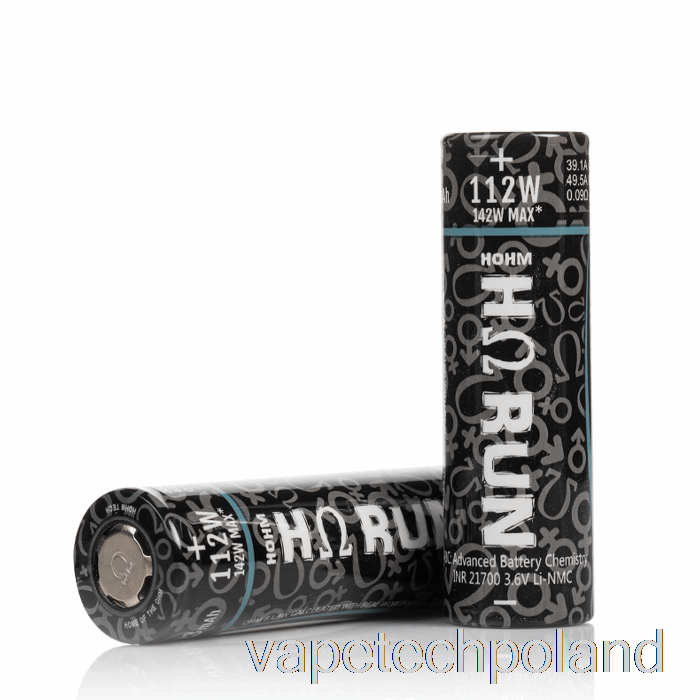 Vape Tech Polska Hohm Tech Run 21700 3023mah 39.1a Bateria Dwa Zestawy Baterii