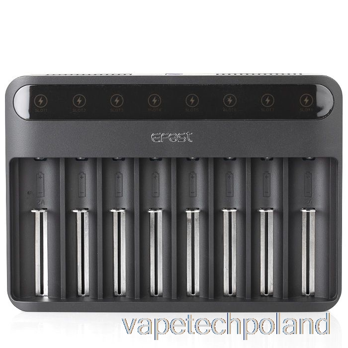 Vape Shop Warszawa Efest Lush Q8 8-gniazdowa Inteligentna ładowarka