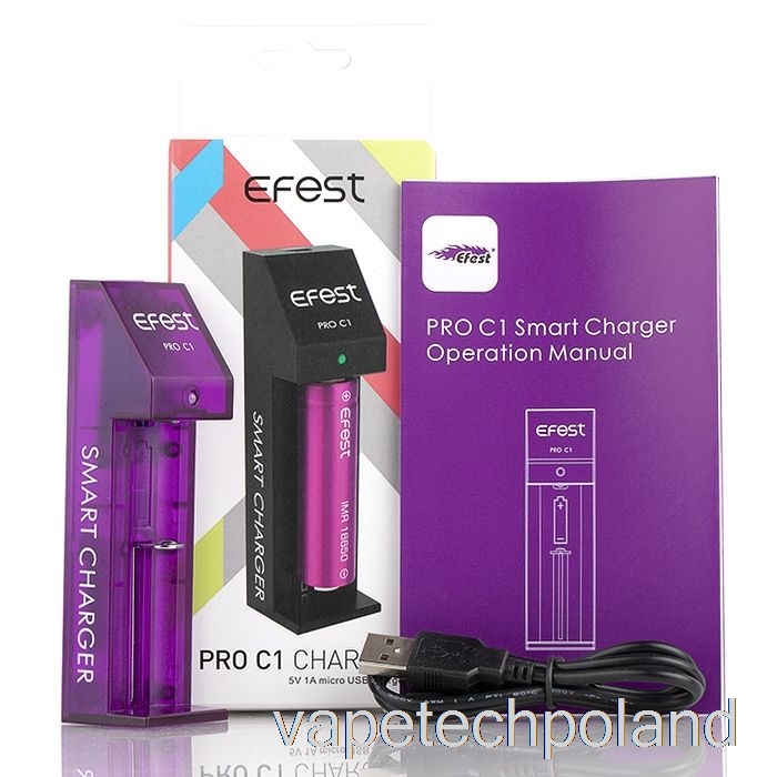 1-kieszeniowa Inteligentna ładowarka Do Vape Pod Efest Pro C1