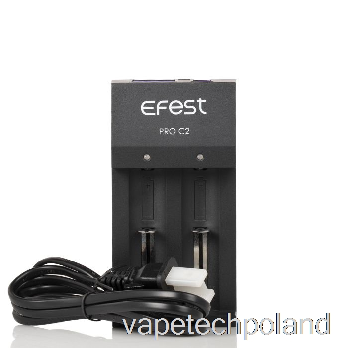 Vape Shop Warszawa Efest Pro C2 2-kieszeniowa Inteligentna ładowarka Akumulatorów