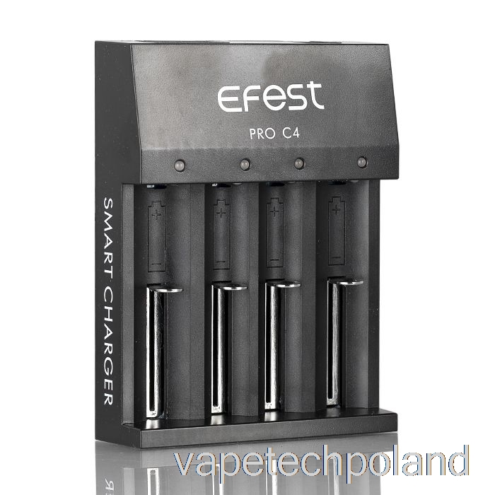 Vape Shop Warszawa Efest Pro C4 4-zatokowa Inteligentna ładowarka