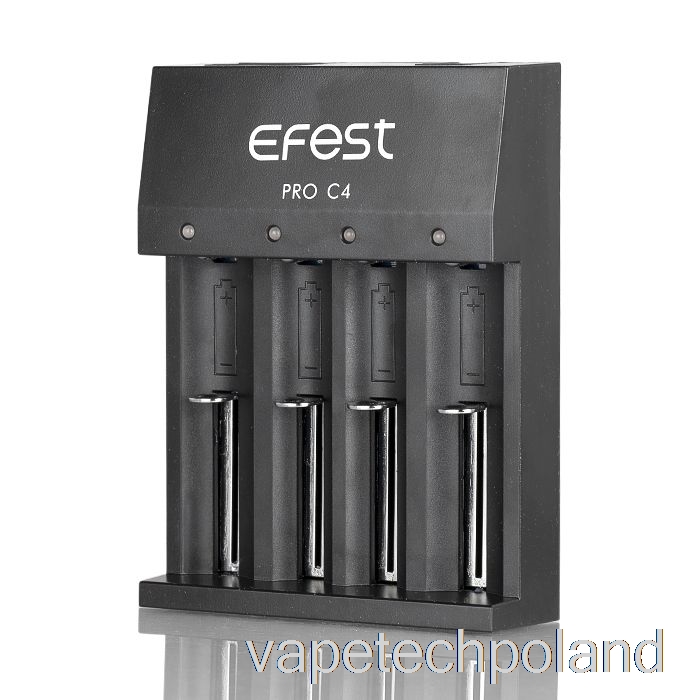 Vape Shop Warszawa Efest Pro C4 4-zatokowa Inteligentna ładowarka