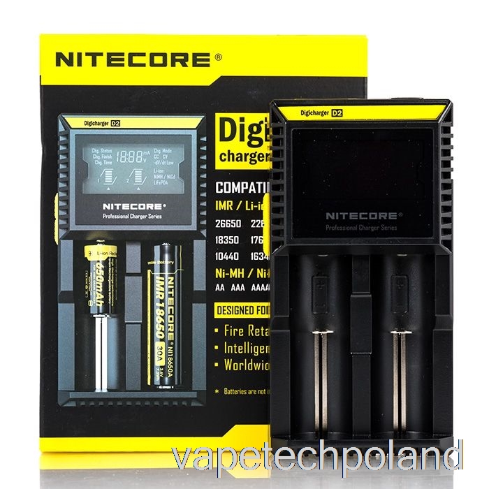 Ładowarka Baterii Do Vape Pod Nitecore D2 (2-kieszeniowa)