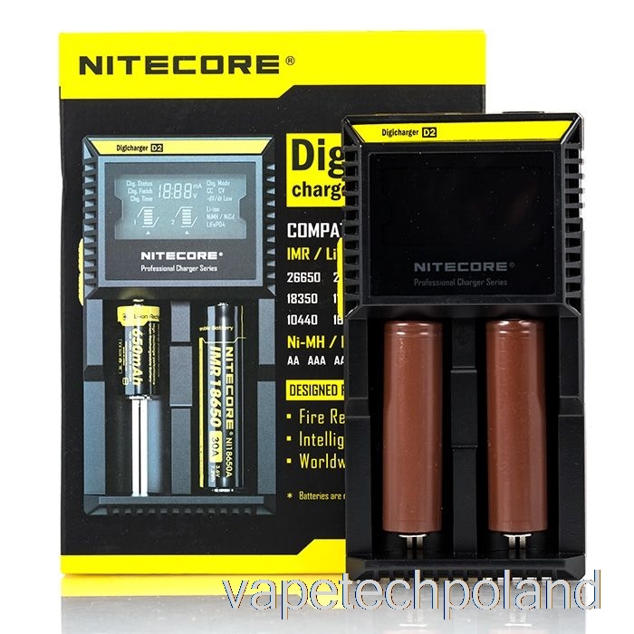 Ładowarka Baterii Do Vape Pod Nitecore D2 (2-kieszeniowa)