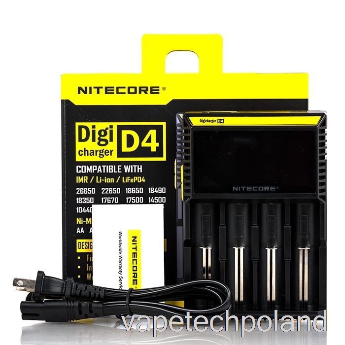 Ładowarka Vape Tech Polska Nitecore D4 (4-kieszeniowa)