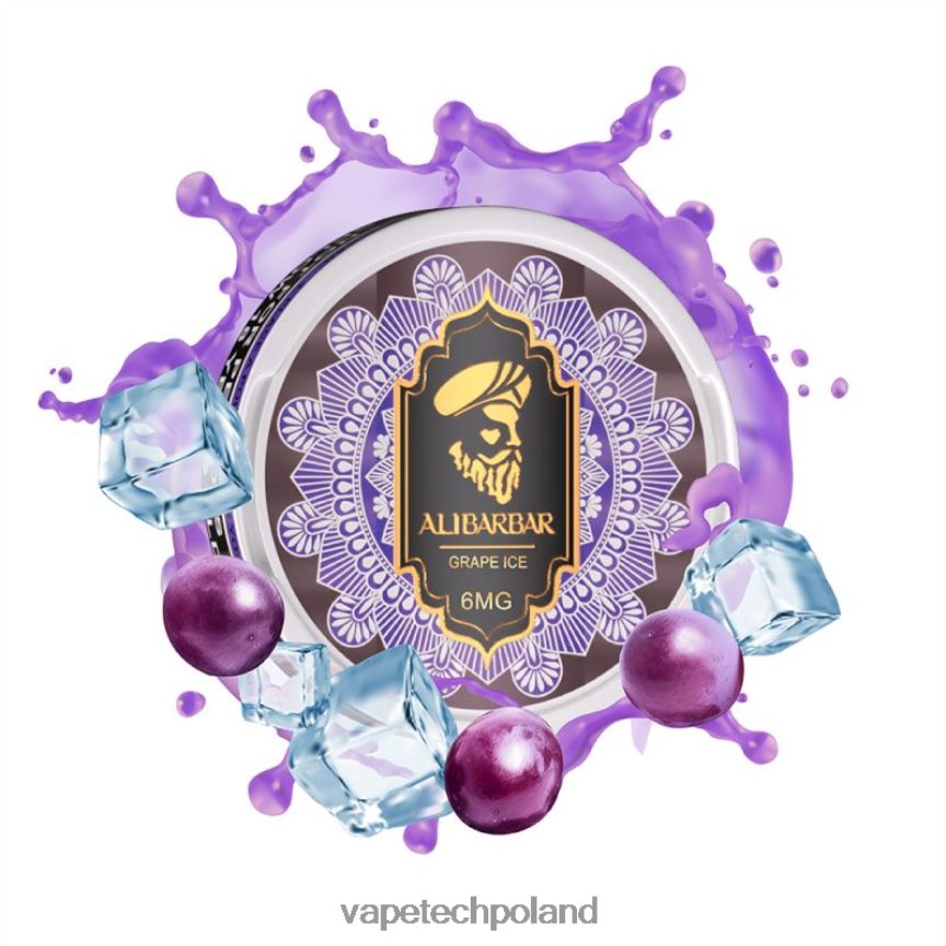 Vape Polska - Alibarbar woreczki nikotynowe lód winogronowy 48PF8685