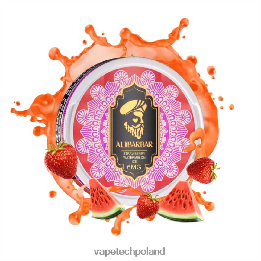 Vape Shop Warszawa - Alibarbar woreczki nikotynowe lód arbuzowo-truskawkowy 48PF8693