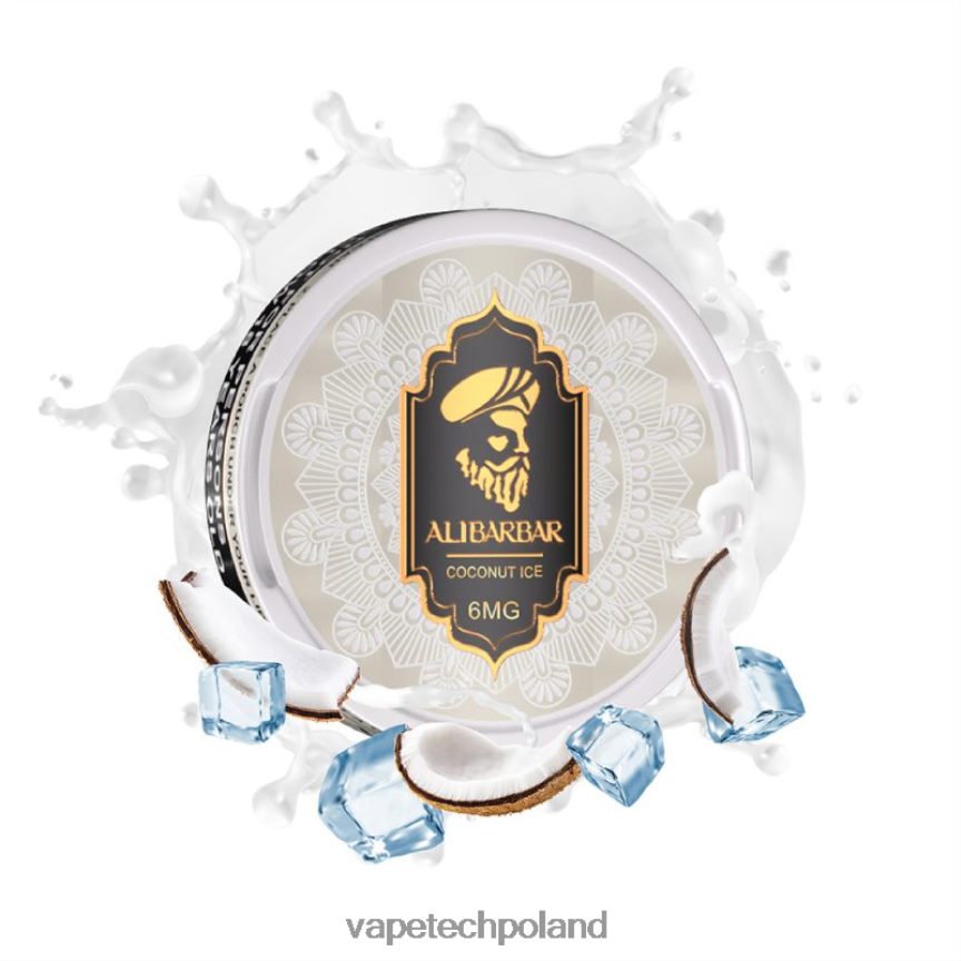 Vape Tech Poland - Alibarbar woreczki nikotynowe lód kokosowy 48PF8683