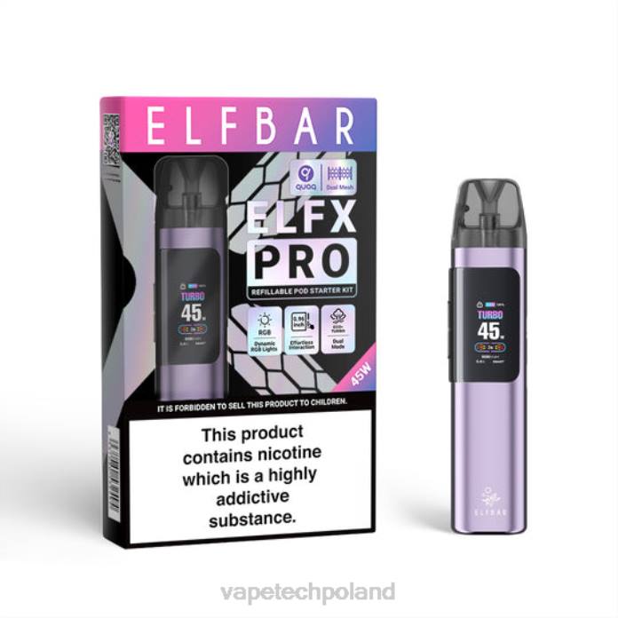 fioletowy 44TV2 ELFBAR ELFX Pro Otwórz urządzenie POD